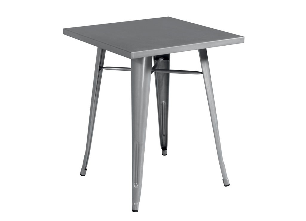 TAVOLO LAMIERA 60x60 SILVER