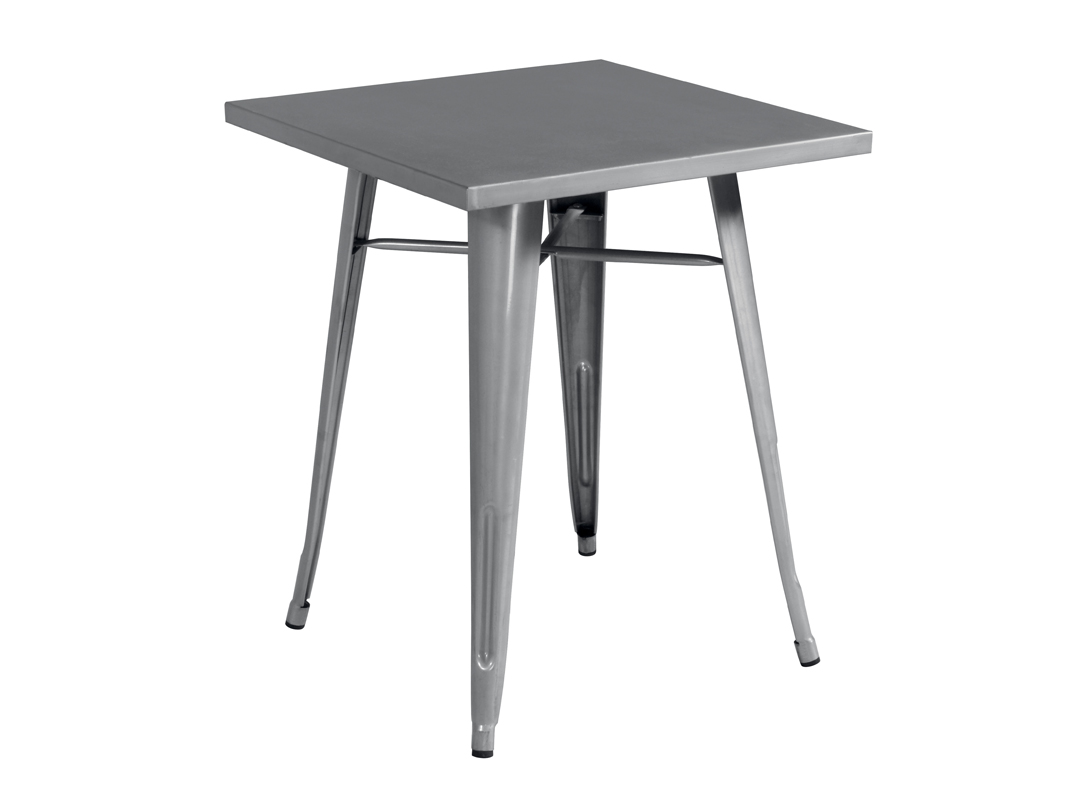 TAVOLO LAMIERA 60x60 SILVER