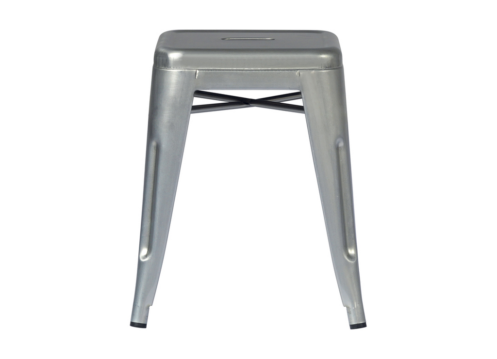 SGABELLO BASSO IMPILABILE LAMIERA SILVER