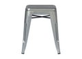 SGABELLO BASSO IMPILABILE LAMIERA SILVER