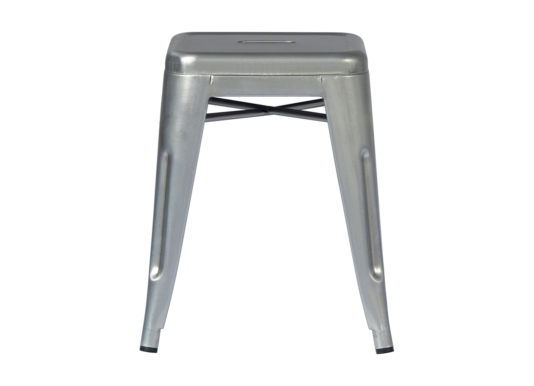 SGABELLO BASSO IMPILABILE LAMIERA SILVER