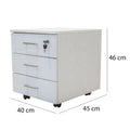 CASSETTIERA QUICK DA UFFICIO 45x40x46cm