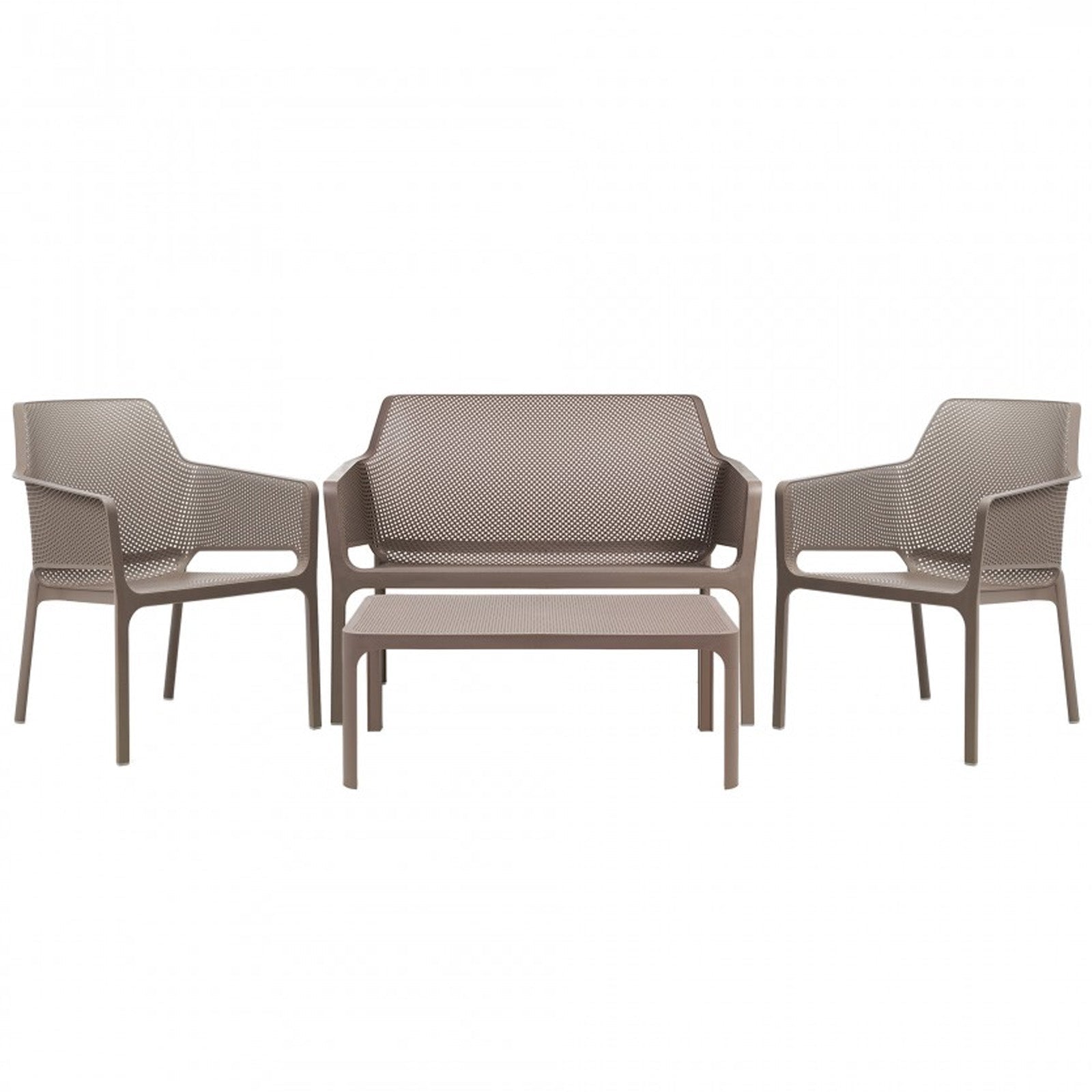 SALOTTINO MODERNO IN FIBERGLASS “NARDI NET RELAX” PER GIARDINO E VERANDA “MADE IN ITALY