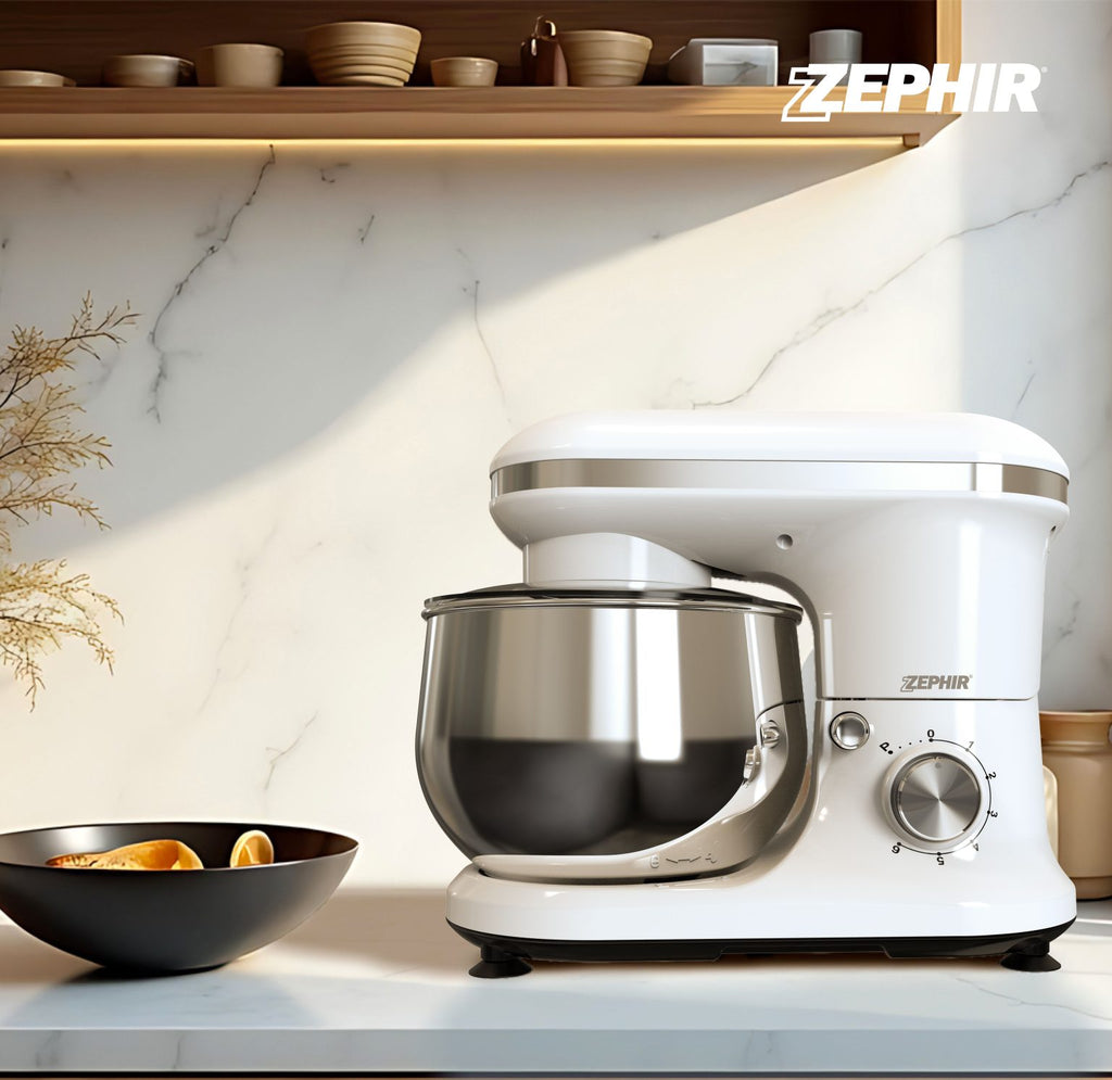 ZEPHIR IMPASTATRICE PLANETARIA 5LT 6 VELOCITA' 1000W BIANCO ZHC119DX