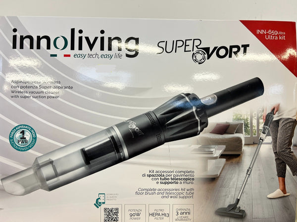 INNOLIVING SCOPA ELETTRICA SENZA FILI CON KIT ACCESSORI INN-659ULTRA