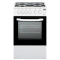 BEKO CUCINA A GAS 4 BRUCIATORI FORNO GAS 54LT 50x50 BIANCO CSG42009DW