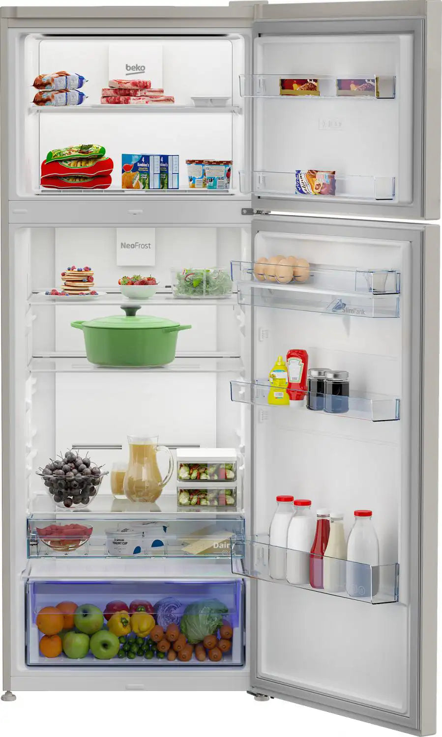 BEKO FRIGO DOPPIA PORTA NO FROST 455LT E 70CM BEIGEMARMO RDNE455E40DBN