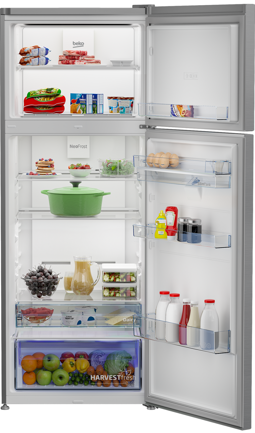 BEKO FRIGO DOPPIA PORTA TOTAL NOFROST 455LT E 70CM INOX RDNE455E40DXBN