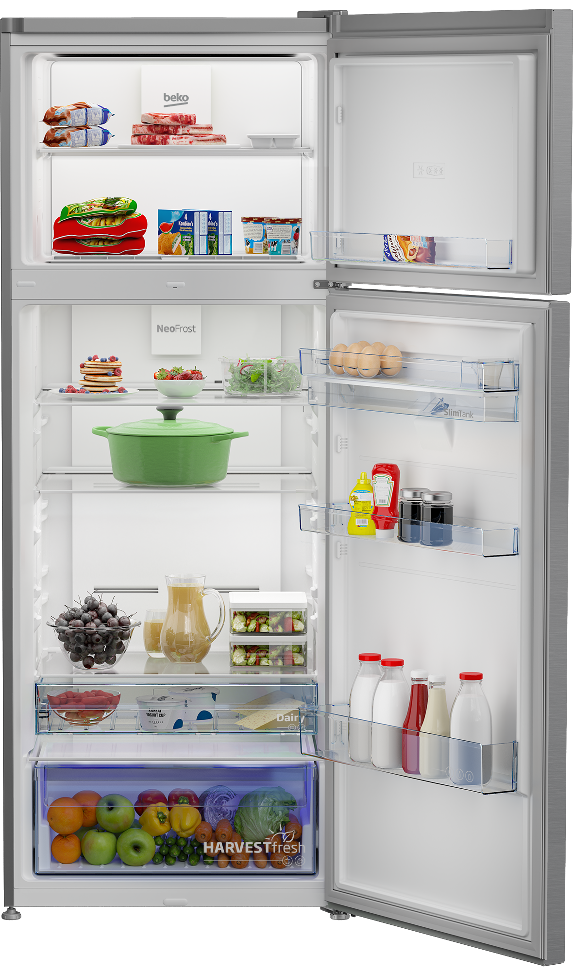 BEKO FRIGO DOPPIA PORTA TOTAL NOFROST 455LT E 70CM INOX RDNE455E40DXBN