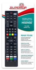 SUPERIOR TELECOMANDO UNIVERSALEPER SMART TV HISENSE SUPTRB028