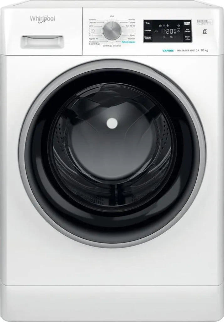 WHIRLPOOL LAVATRICE 10KG 6°SENSO INVERTER A-20% 1400G. FFB 1048 BSV IT