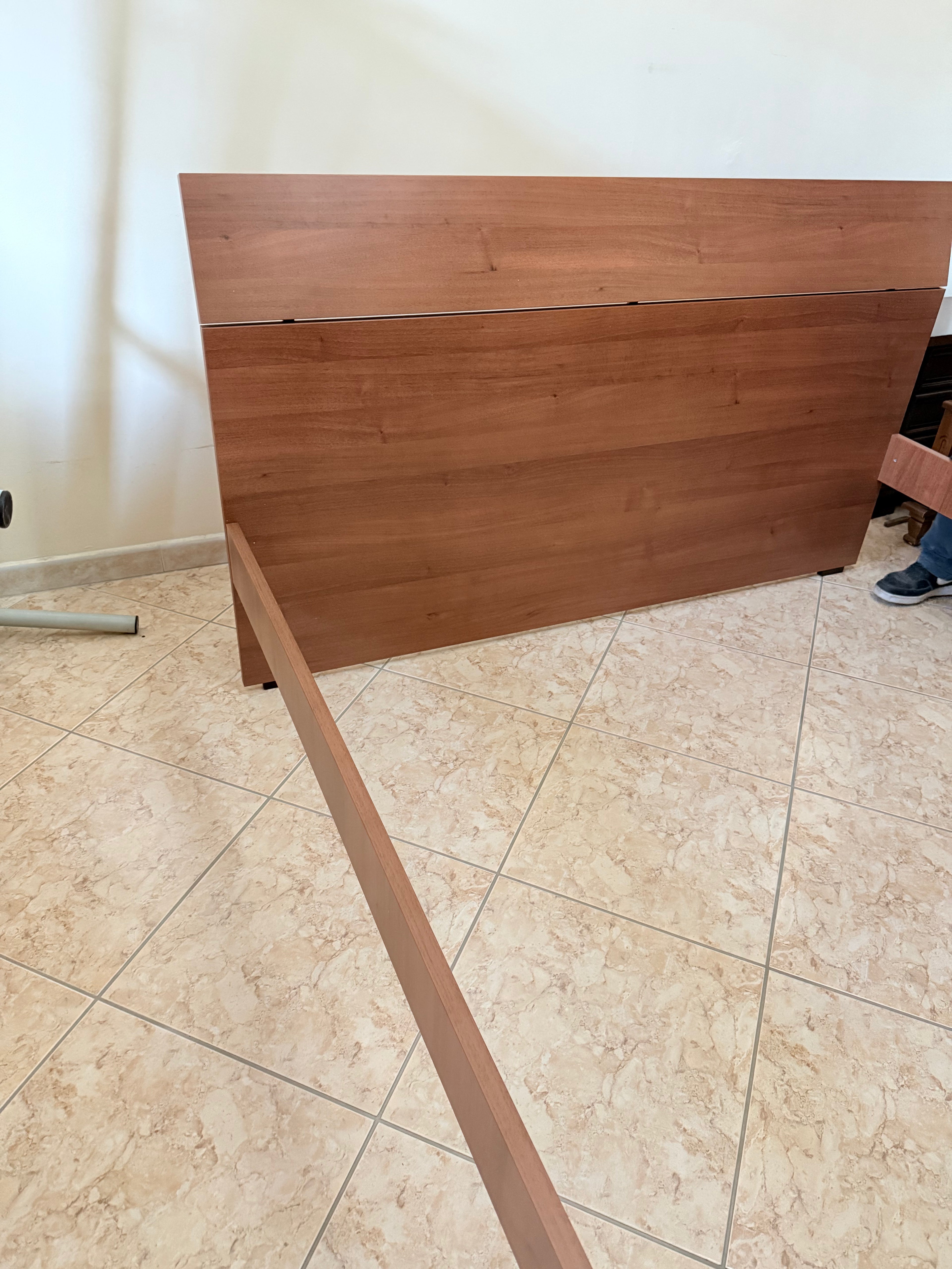 LETTO  MATRIMONIALE NOCE ANTICO 160x200