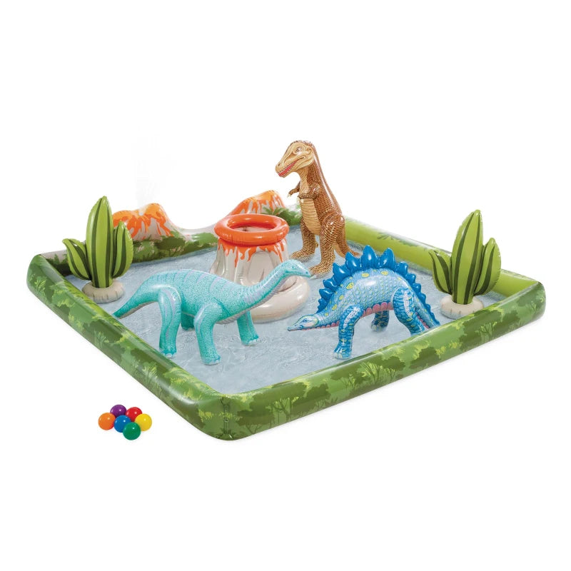 INTEX PLAY CENTER JURASSIC CON PALLINE 2+ MAX81KG 201x201x36 56132