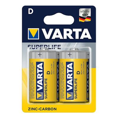 VARTA PILE TORCIA D SUPER HEAVYDUTY ZINCO 2PZ