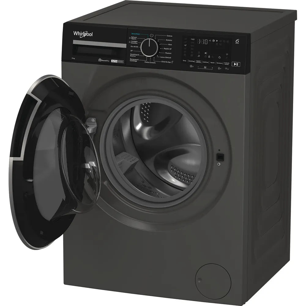 WHIRLPOOL LAVATRICE 9KG INVERTER WIFI A-50% GRIGIO WPM 911G ADS IT