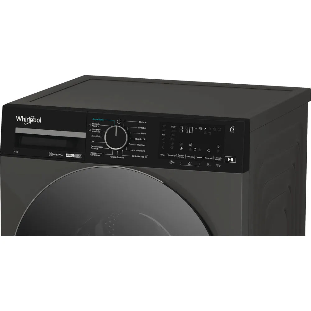 WHIRLPOOL LAVATRICE 9KG INVERTER WIFI A-50% GRIGIO WPM 911G ADS IT