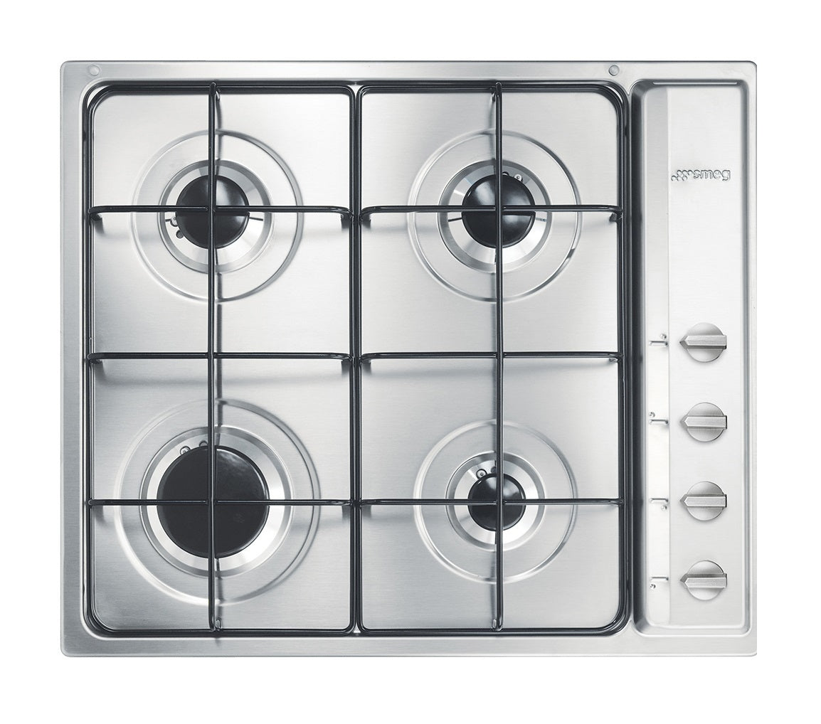 SMEG PIANO COTTURA INCASSO GAS 4 ZONE 60CM INOX S64S