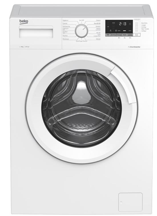 BEKO LAVATRICE 8KG YOUNG SMART C INVERTER 1200GIRI WUX81232WI/IT
