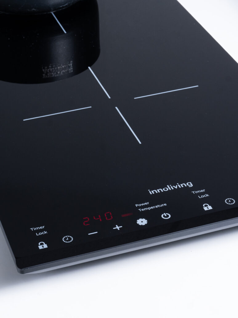 INNOLIVING PIASTRA INDUZIONE DOPPIA CON DISPLAY 57x31CM 3100W INN-872