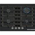 BOSCH PIANO COTTURA INCASSO GASVETRO TEMPER. 4ZONE 60CM NERO PNP6B6K40
