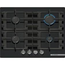 BOSCH PIANO COTTURA INCASSO GASVETRO TEMPER. 4ZONE 60CM NERO PNP6B6K40