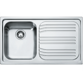 SMEG LAVELLO INOX A UNA VASCA GOCCIOLATOIO A DESTRA SP861D