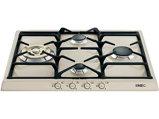 SMEG PIANO COTTURA INCASSO GAS 4 ZONE 60CM PANNA SR764PO