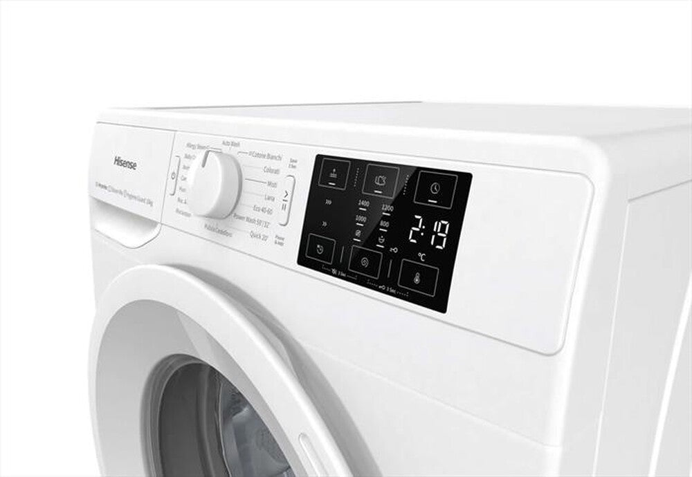 HISENSE LAVATRICE 10KG INVETER 1400 GIRI VAPORE CLASSE A WFGE101439VM