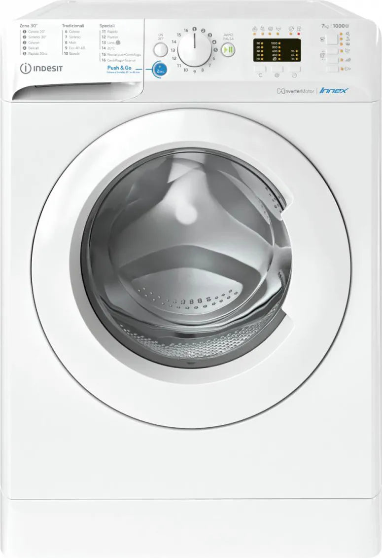 INDESIT LAVATRICE 7KG D 1000GIRI DISPLAY LED BWA 71083X W IT