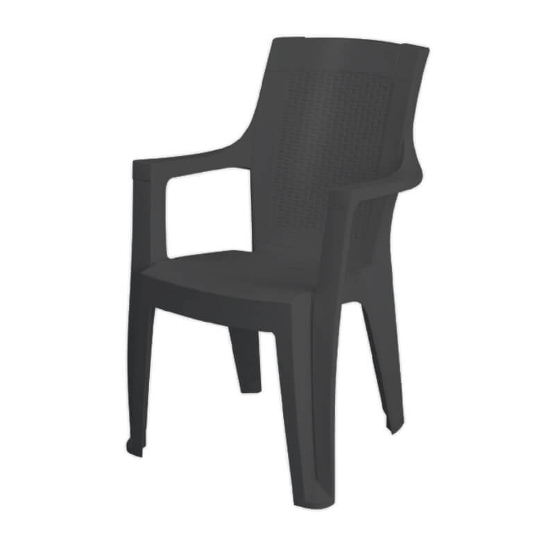 POLTRONA MADDALENA RATTAN ANTRACITE