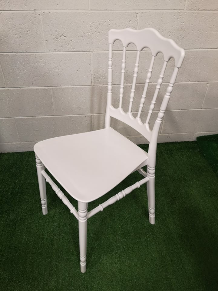 SEDIA NAPOLEON COLORE BIANCO PER RISTORANTI E BAR