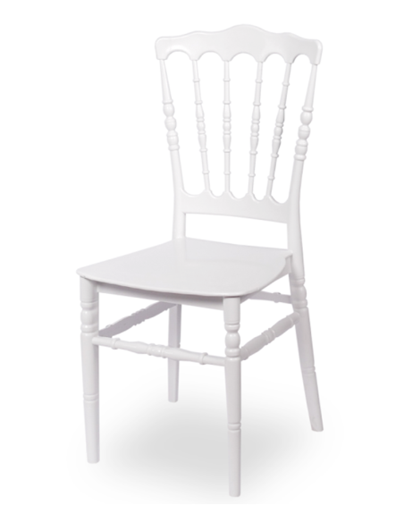SEDIA NAPOLEON COLORE BIANCO PER RISTORANTI E BAR