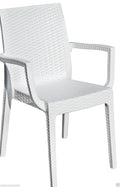 POLTRONA DAFNE IN RESINA RATTAN BIANCO