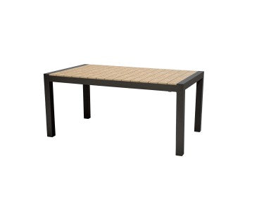 TAVOLO SANTORINI Allung. 163/223x95 cm Antracite