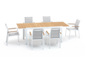 TAVOLO BEVERLY Allung. 165/225x90 Bianco