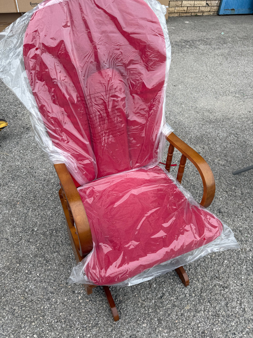 POLTRONA DONDOLO DOUGLAS MOLLEGGIATO BORDEAUX