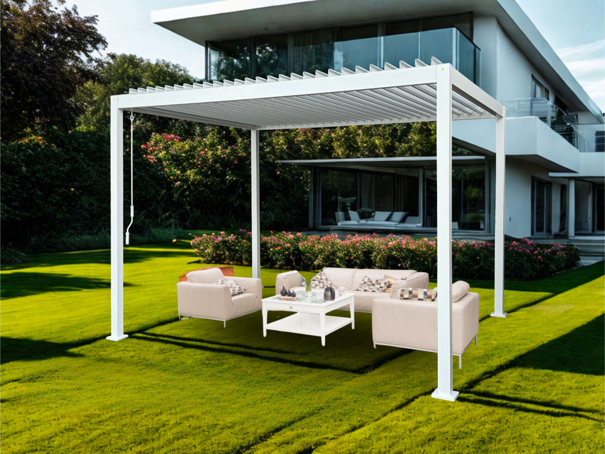 PERGOLA PALMAS 3x4 Bianca