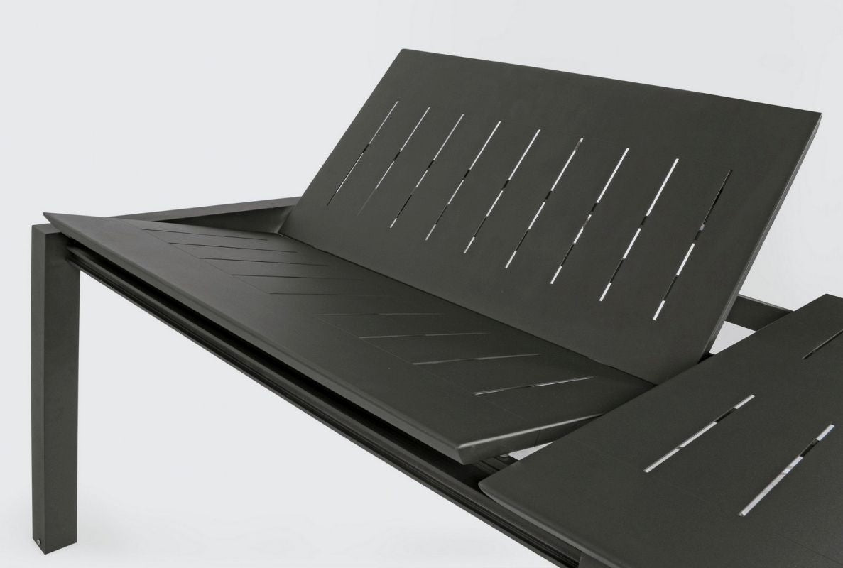 BIZZOTTO TAVOLO IN ALLUMINIO 200/300X110 ANTRACITE CX23 - KONNOR