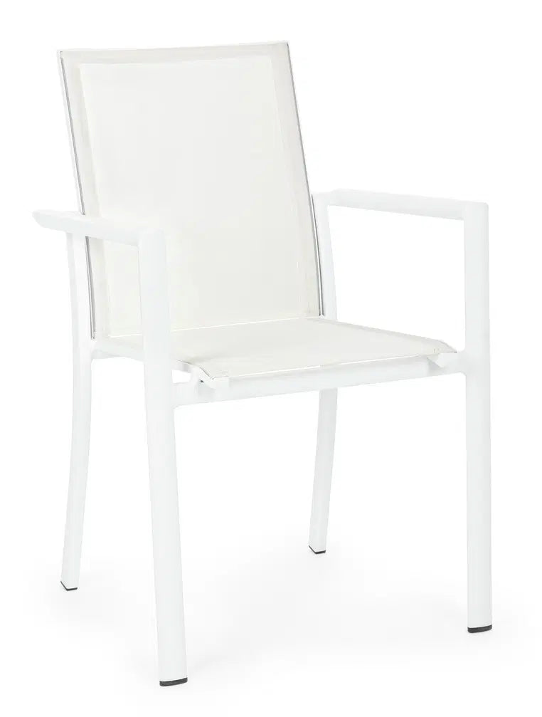 BIZZOTTO POLTRONA CON BRACCIOLI KONNOR CX21 BIANCO