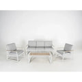 SALOTTO HAITI Wood 5 Posti XL Bianco