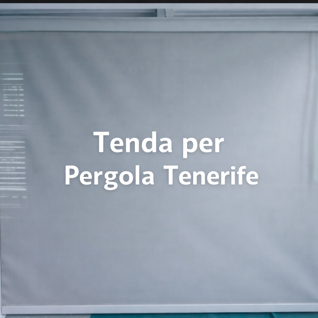PERGOLA TENERIFE ROLLER Tenda 3M Bianco