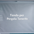 PERGOLA TENERIFE ROLLER Tenda 3M Bianco