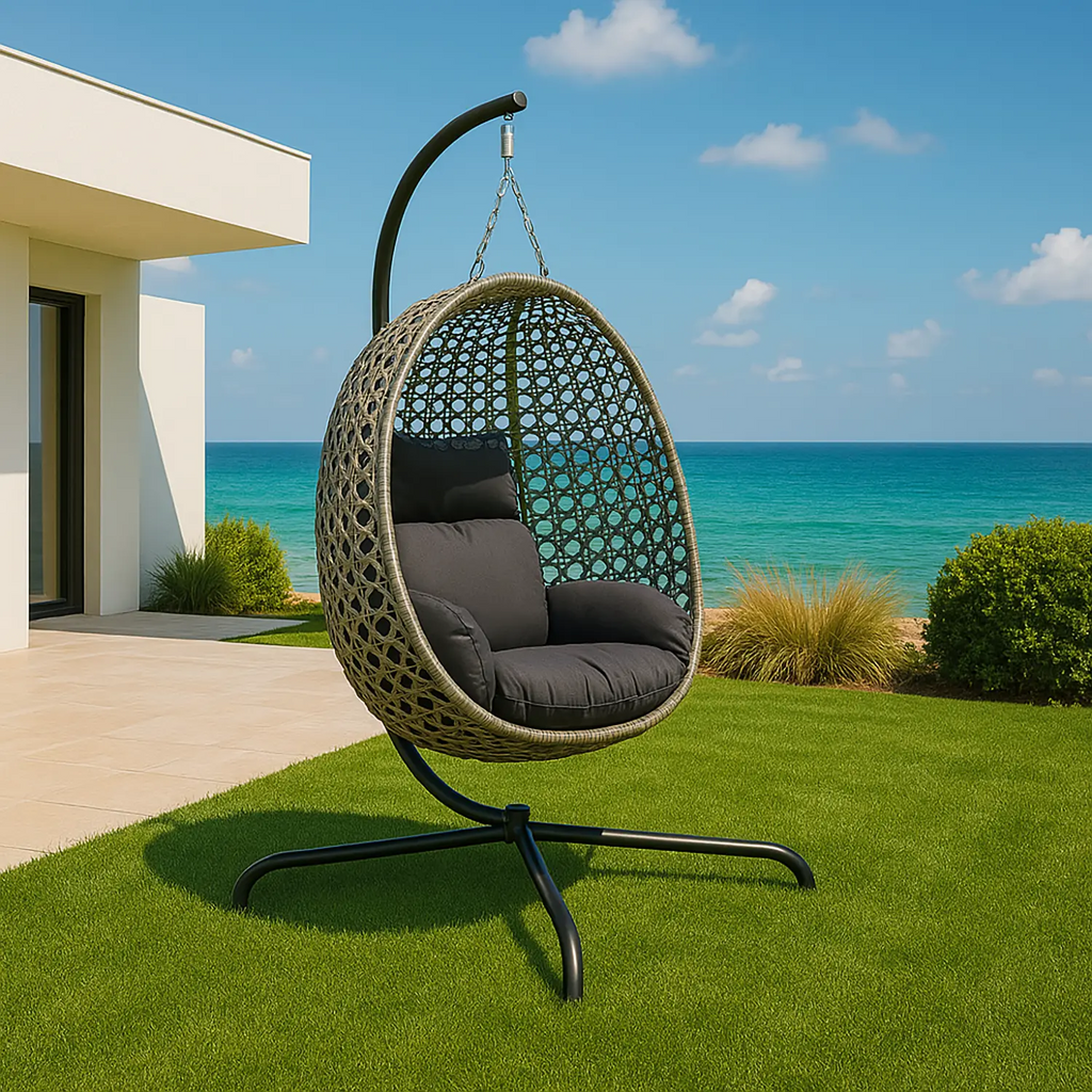 AMACA RATTAN Brown Ovetto