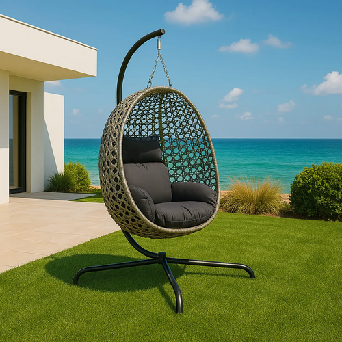 AMACA RATTAN Brown Ovetto