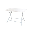 TAVOLO PIEGHEVOLE 80x120x75 BIANCO FRASSINATO