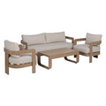 SET SALOTTO TROPEA ALLUMINIO EFFETTO LEGNO