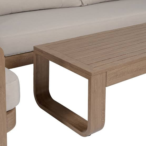 SET SALOTTO TROPEA ALLUMINIO EFFETTO LEGNO