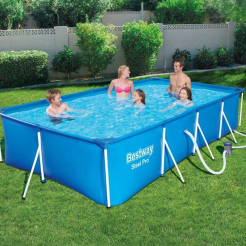 PISCINA RETTANGOLARE  BESTWAY 56424 400x211xH81+ POMPA FILTRO