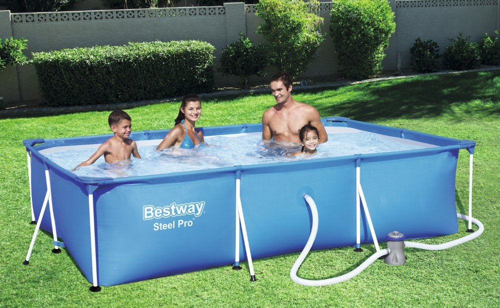 PISCINA RETTANGOLARE  BESTWAY 56411 300x201xH66+ POMPA FILTRO