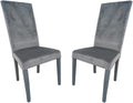 SEDIA DENVER VELLUTO ANTRACITE GAMBE ANTRACITE